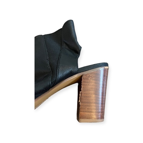 Crown Vintage booties boots black open toe NOVA - Picture 7 of 11